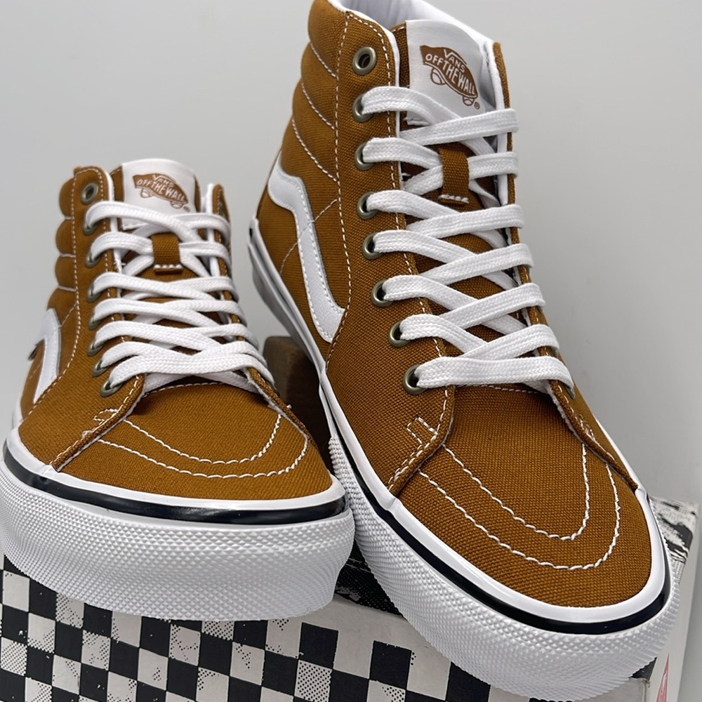 Vans Men’s Skate Sk8-Hi Canvas Golden Brown
VN0A5FCC1M7 Sneakers - Picture 6 of 16